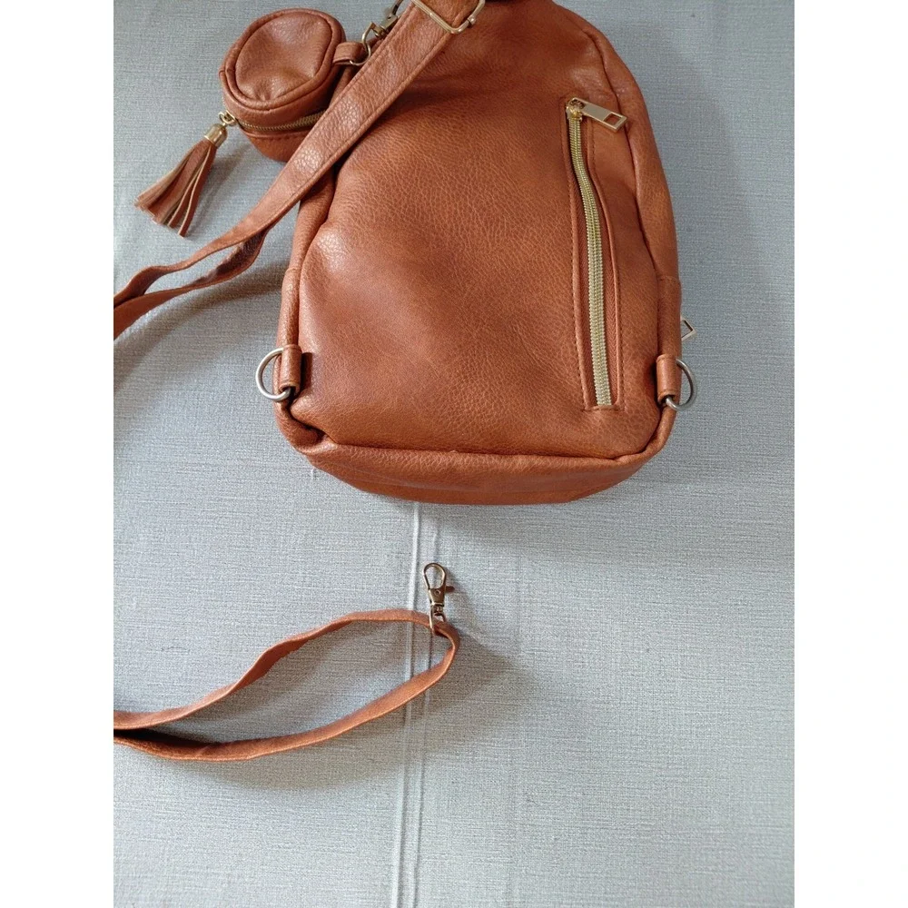 Purple Finch Mini Sling Crossbody Diaper Bag Backpack Pacifier Case Changing Pad